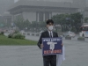 조승현 의대협 회장, 의대 증원 당정 정책 규탄 1인 시위 진행